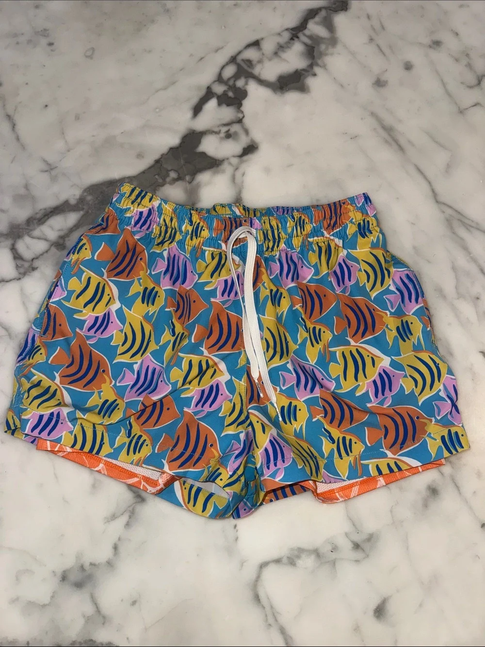 chubbies Tropical Fish Swim Trunks w/ Liner
